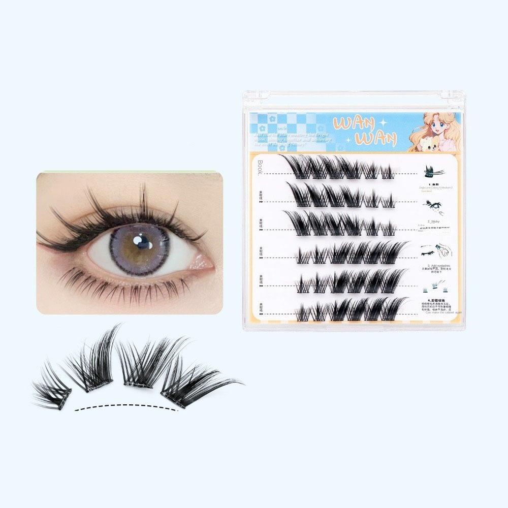 Sweet Adhesive False Eyelashes Makeup False Eyelash Clusters Grafting Lashes