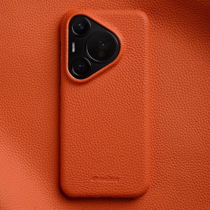 Чехол Melkco из натуральной кожи Plain для Huawei Pura 70 80 Ultra Pura80 Pro Plus, роскошная защитная жесткая крышка из коровьей кожи, с коробкой