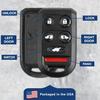 KeylessOption Key Fob Cover Case Replacement for 2005 2006 2007 2008 2009 2010 Honda Odyssey Remote Shell, 6-Button OUCG8D-399H-A, No Programming