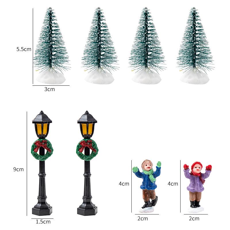 Праздничный Светящийся Деревянный Домик - Украшение для Рождественской Елки и Декора Камина