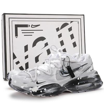 Air Max Fusion Сетчатые Дышащие Влагоотводящие Покрытие Низкие Кроссовки для Бега Женские Серые CJ1671-105(Team130-VAM)
