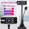 High-Definition USB Webcam with Microphone for Online Classes and Live Streaming, Driver-Free Installation