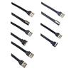 USB 2.0 Плоский Кабель USB 2.0 Папа-Папа 10 Вт Зарядка Данные Удлинитель Силиконовый Кабель 480 Мбит/с Кабель Передачи Данных для Телефона