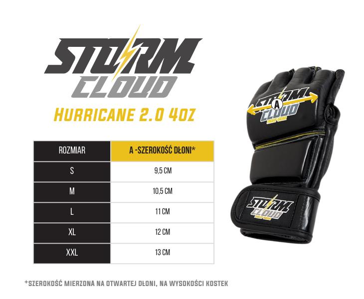 StormCloud Hurricane 2.0 MMA Gloves White 4oz XXL