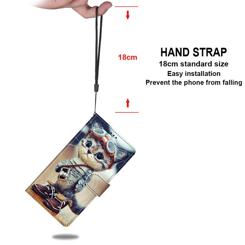 Для Motorola G10 G20 G30 G54 G65 G84 G13 G14 G32 G53 G23 OPPO мультяшный цветочный узор с изображением животных PU кожаный чехол-книжка с отделениями для карт и подставкой