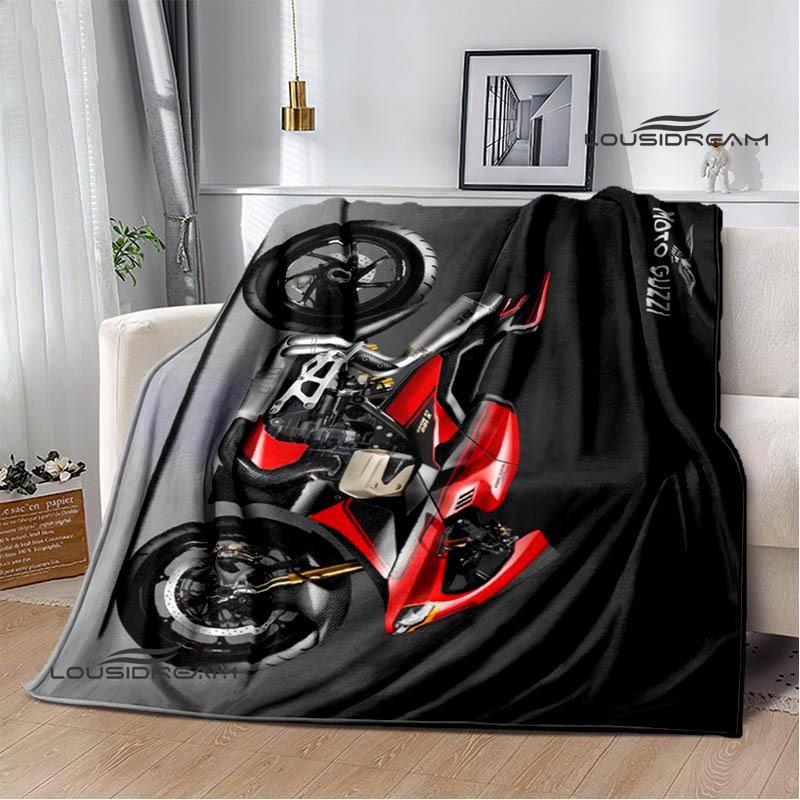 3D Покрывала с принтом логотипа мотоцикла Guzzi Модные теплые покрывала Мягкие и удобные покрывала Домашние и дорожные покрывала Подарок на день рождения