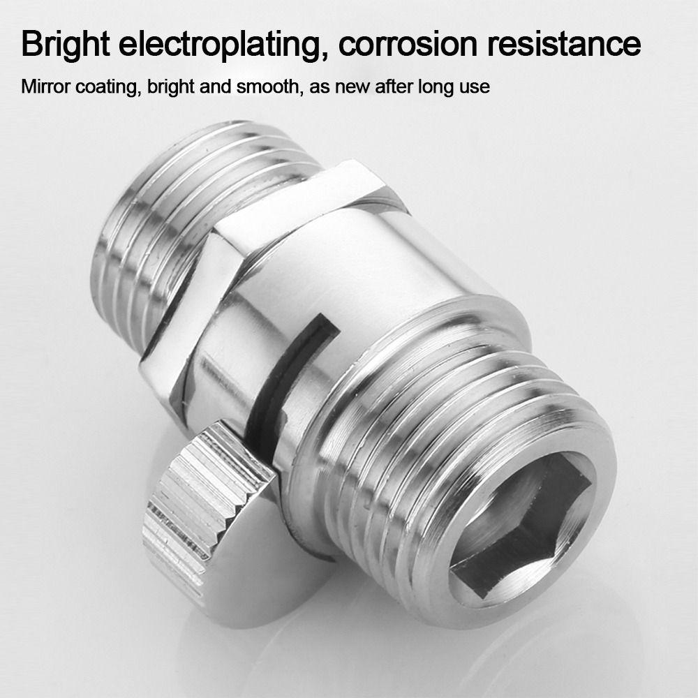 Bathroom Shower Brass Junction Shut-off Angle Valve Water Flow Control Valve Diverter Valve