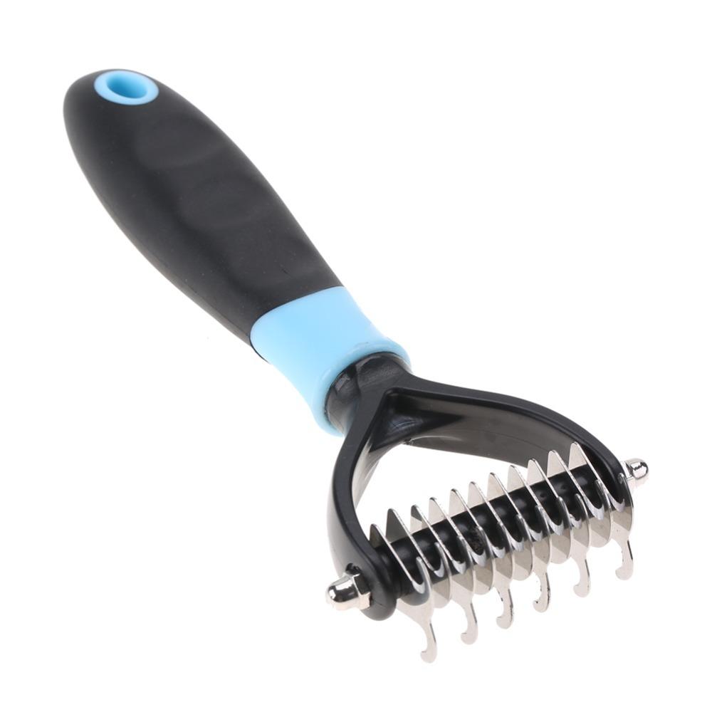 Non-slip Grip Dematting Comb Smooth Teeth Pet Grooming Comb Tangle Remover  Home Pet Care