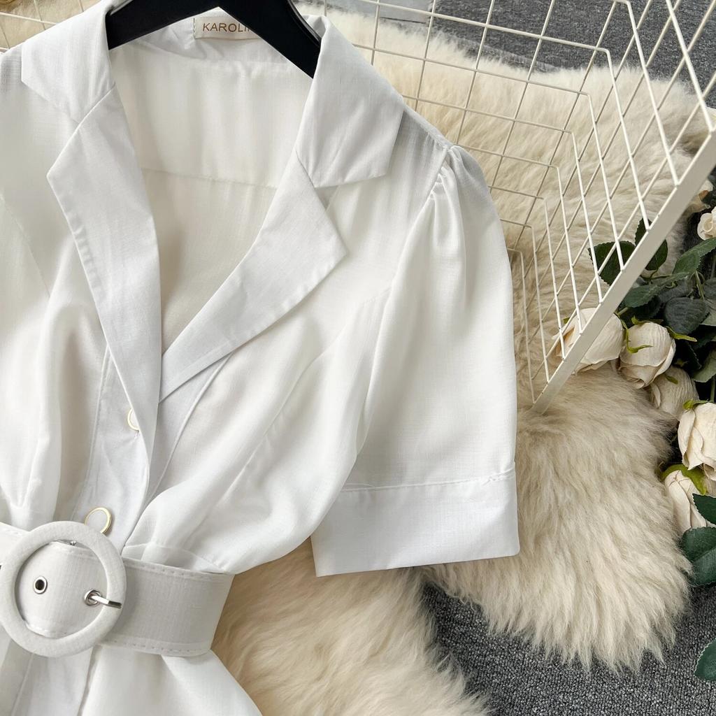 Серия «Цветы» 2024, ранняя весна, новый высококачественный костюм с воротником на груди, облегающее длинное темпераментное платье, торжественное платье для женщин