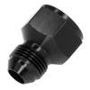 Переходник-редуктор прямой AN10 внутренняя резьба на AN8 наружная резьба, фитинг из алюминиевого сплава, черный