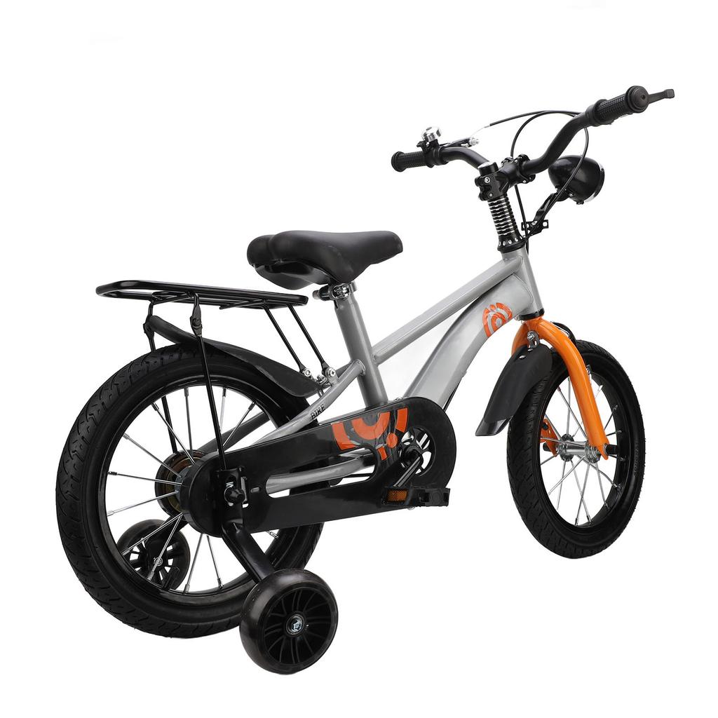 Toddler Bike 14 Inch Carbon Steel Anti Slip Handlebar Adjustable Saddle Kids Bike with Training