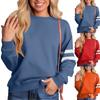 Ladies' Fashionable Solid Color Long Sleeved Sweatshirt