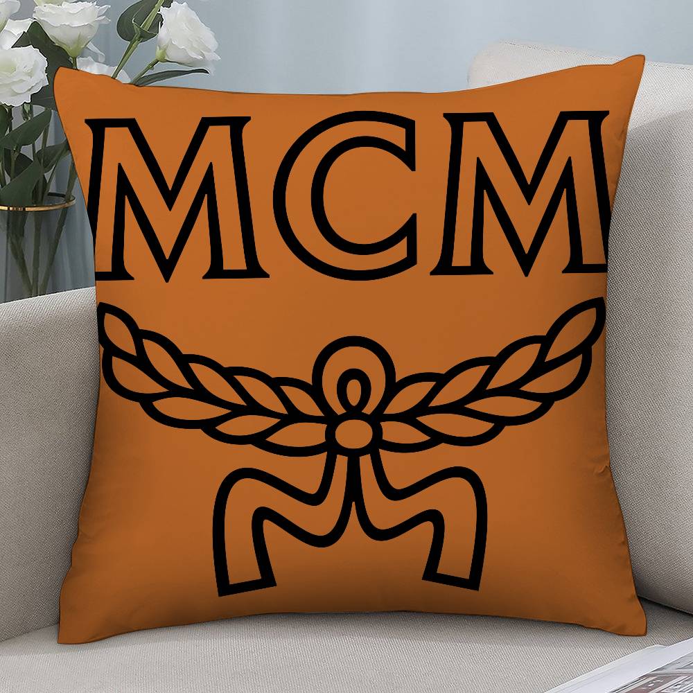 Роскошная наволочка M-MCM из короткого плюша с двусторонним принтом, квадратные наволочки для диванных подушек, домашний декор