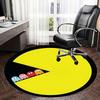 Pac Man,Ghosts Chair mat Round Rug Office carpet, Machine Washable, Non slip, Suitable for Living Rooms, Bedrooms