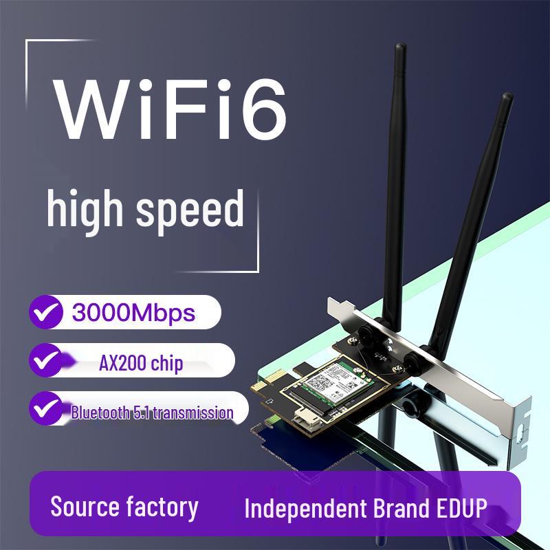 EDUP Dual-Band 3000Mbps PCIE Gaming Network Card with Bluetooth 5.2
