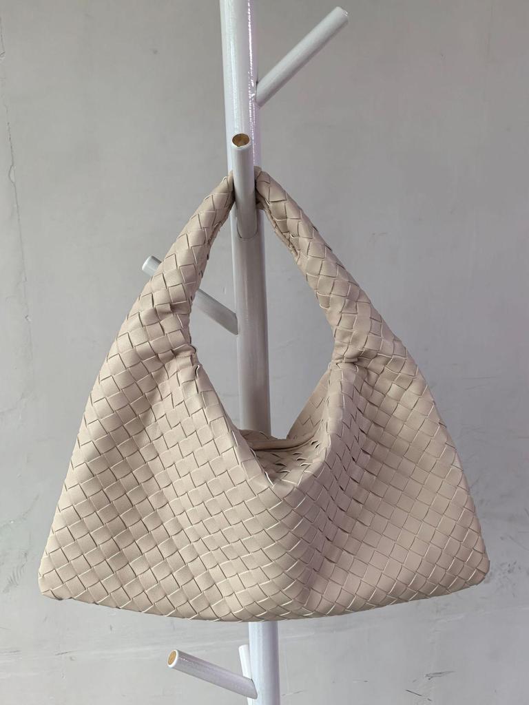 Плетеная женская сумка для пельменей: Осенне-зимняя мода, вместительная, трендовая универсальная сумка для поездок на работу