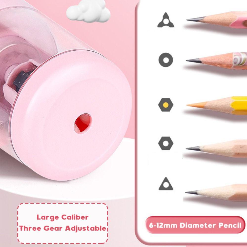 Three Gear Adjustable Electric Pencil Sharpener Pencil Sharpening Tool  Student Gift