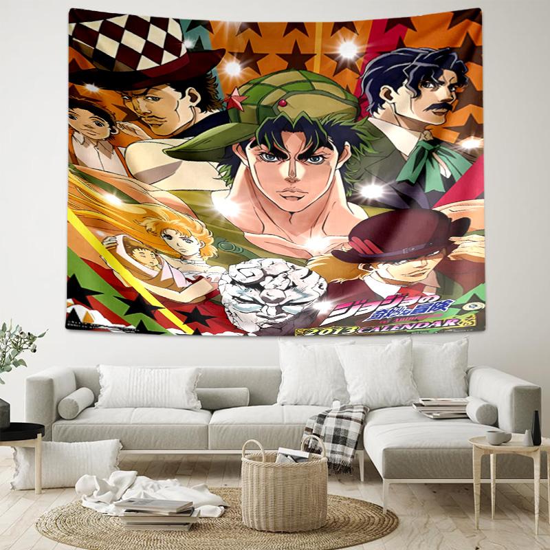 1pc JoJo's Bizarre Adventure1 Tapestry, Living Room, Bedroom, Office, Party Decor, Ideal Festive Gift