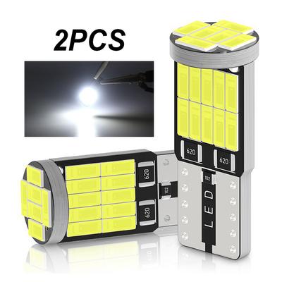 2 шт. Светодиодная автомобильная лампа T10 W5W высокой яркости 26smd 4014 Smd Лампа Автомобильные аксессуары Подсветка номерного знака