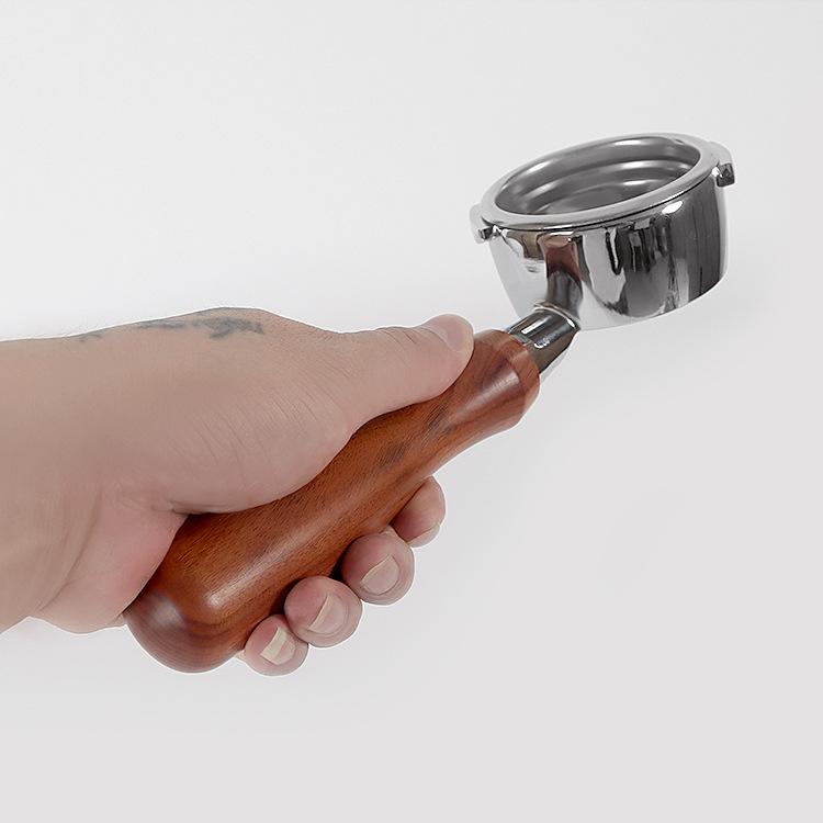 Leeseph Coffee Solid Wooden Handle M10, Filter Holder Espresso Coffee Machine Tools Accessories For Barista Home