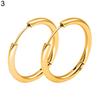 1 Pair Stainless Steel Fashion Punk Unisex Ear Hoop Circle Earrings Jewelry Gift ARI