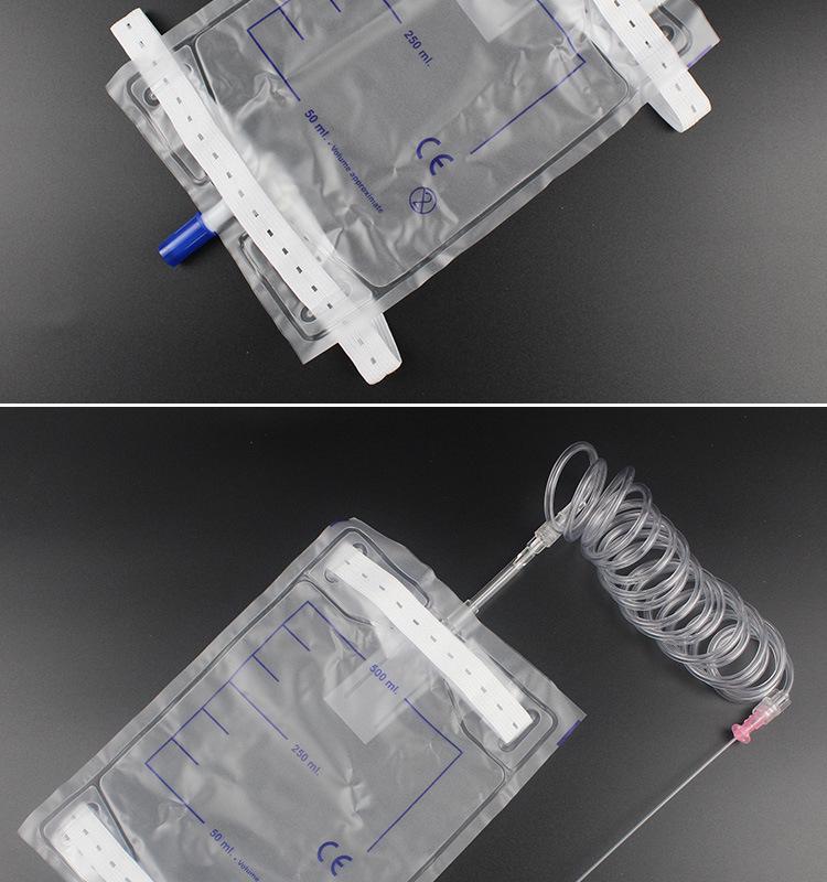 500ml Pet Urine Collection Bag with Anti-Reflux Tube - Disposable Cat & Dog Catheter