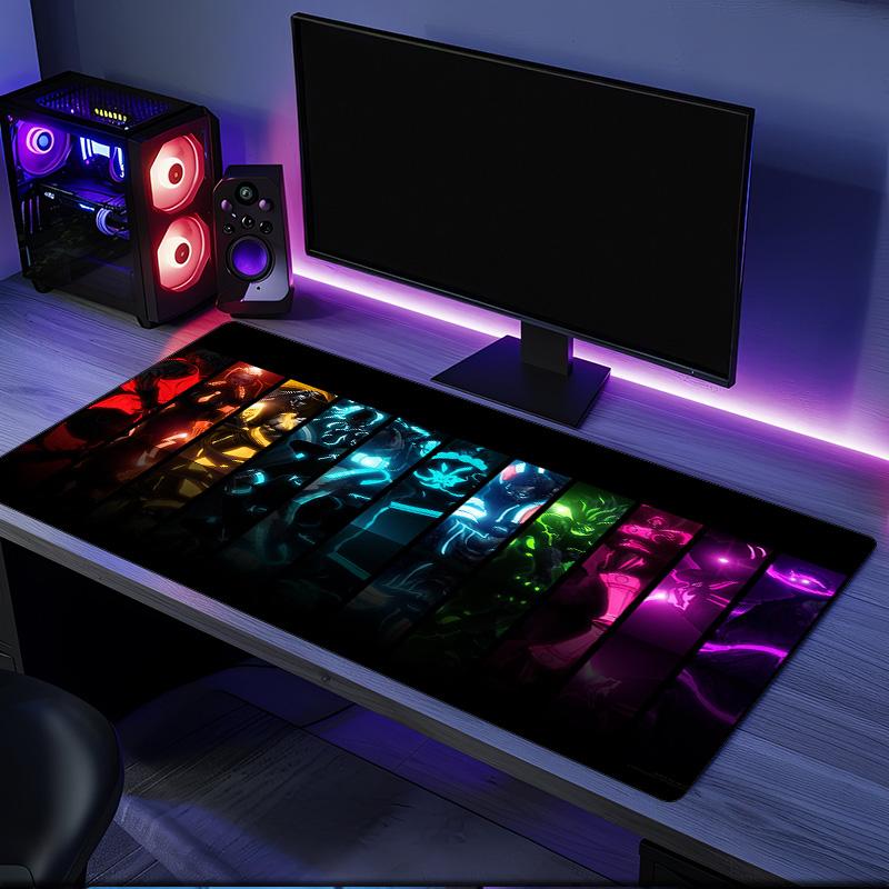 Fighter game Mouse Pad, Rubber Base, Mouse Pad for Gamers and Office Use, Gaming Desk , Easy To Clean Mat Christmas fan gifts