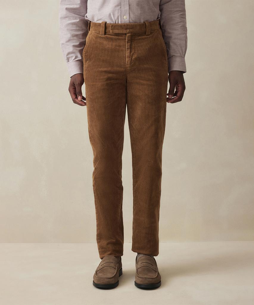 Брюки из вельвета BROOKS BROTHERS Slim Fit 8W (коричневый) (Bbpcmm47554Ew)