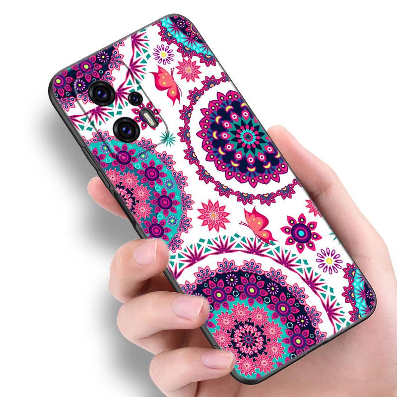 Mandala Chakra Yoga Phone Case For Xiaomi POCO F2 F3 M2 M3 M4 X3 X4 Pro NFC F4 GT 5G F1 X2 C3 C31 C40 M5S Soft TPU Black Cover