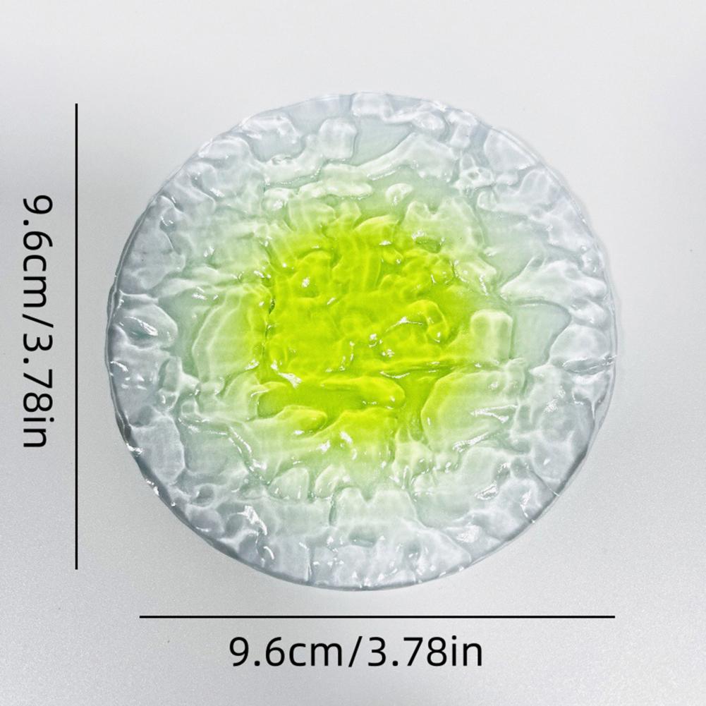 Acrylic Coaster Gradient Wave Design Cup Pads Heat-Resistant Round Table Mats for Drinks Decorative Kitchen Essentials