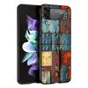 Vintage Industrial Style Rusty Pattern Case For Samsung Galaxy Z Flip 7 6 5 4 3 z Flip7 Flip6 Flip5 Flip4 5G Phone Cover Flip3 F