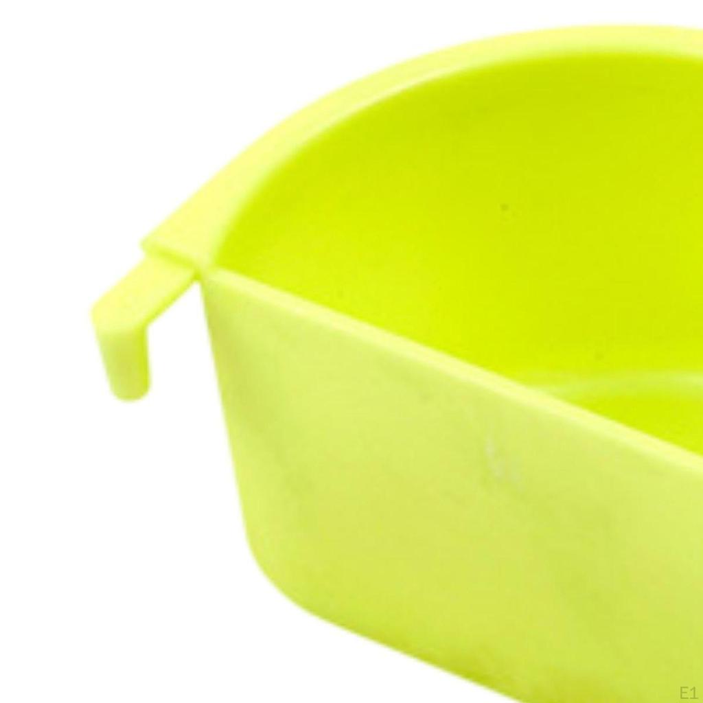 2Pcs Bird Feeding Dishes Parrot Cage Feeders Sturdy Food Trays Accessories Feeder