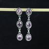 Natural Pink Kunzite Gemstone Earrings, 925 Sterling Silver Earring, Handmade Boho Silver Jewelry Dangle Earrings, Easter Gift