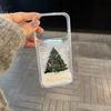 Блестящий Christmas number с плавающим глиттером для чехла телефона Apple 17Promax iPhone16 милый 15 Звезды интернета 14/13