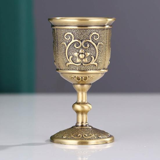 Practical Anti-fall Electroplating Nice-looking Antique Mini Wine Pot Cups Party Decor Wine Jug