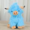 Cow Ornament Realistic Highland Cow Plush Toy Adorable Stuffed Animal for Home Farmhouse Desktop Decorations