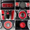 For GWM Tank 300 2024 2024 Red Accessories Engine Start Stop Headlight AC ESS Center Console Button Cover Sticker Anti Scratch