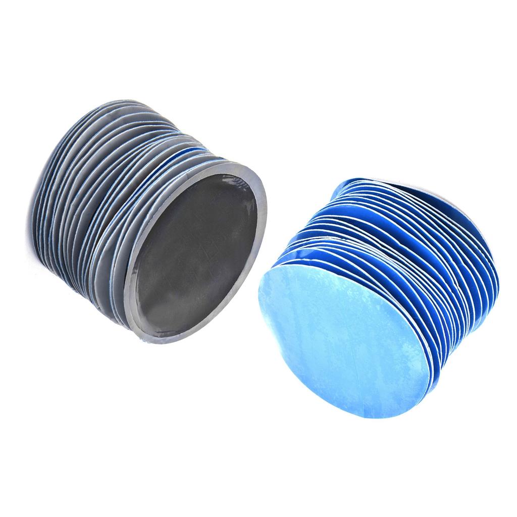 80Pcs Box 58mm Car Round Natural Rubber Tire Tyre Puncture Repair Cold Patch Tubeless Patches