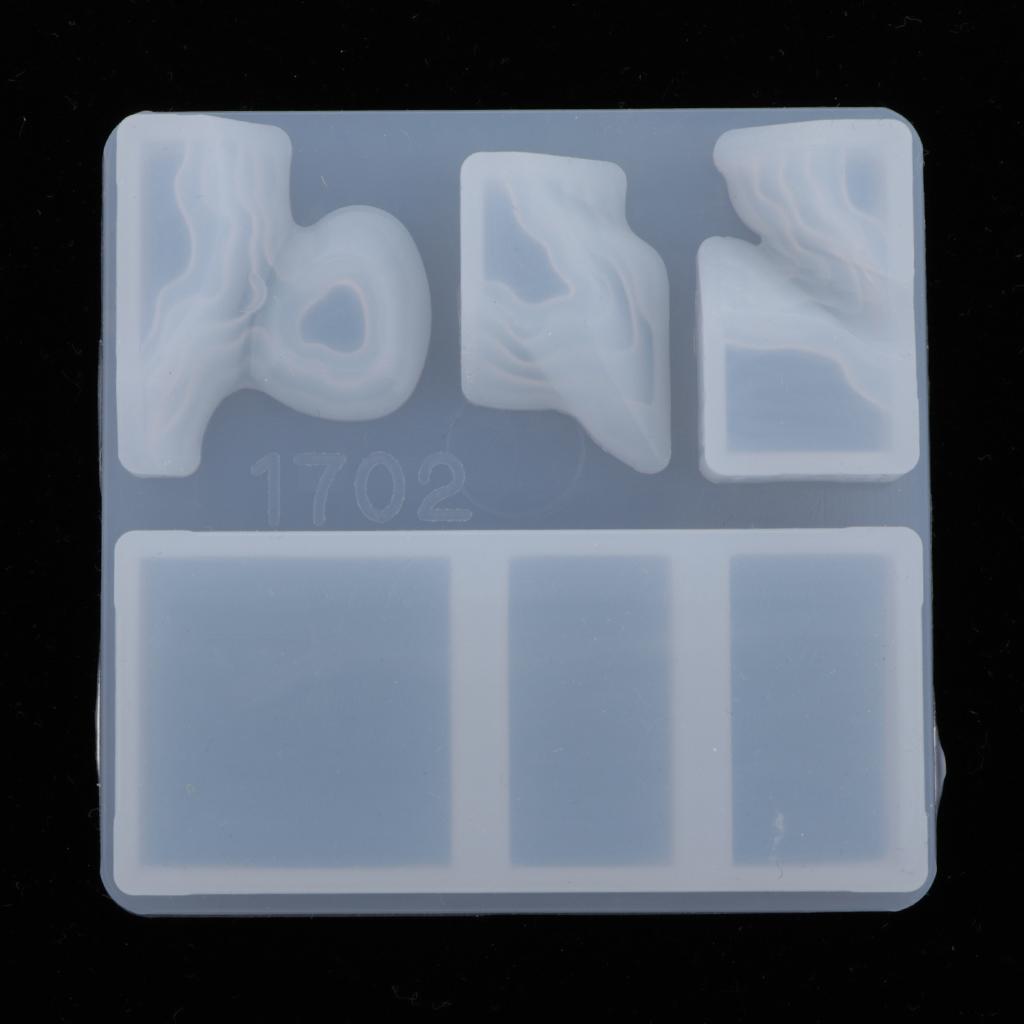 Island Mold Silicone Ornament Moulds Jewelry Pendant Making Candle Crafts