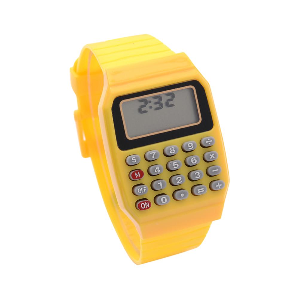 Новые электронные часы-калькулятор с силиконовой клавиатурой и датой, многофункциональные практичные часы-калькулятор