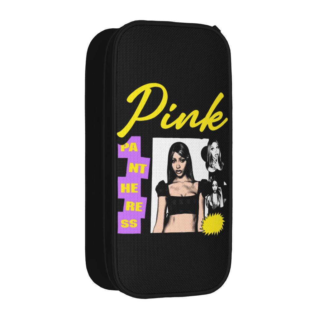 Singer Pink P-Pantheress Pencil Cases Fun Pen Holder Pencil Bags Student Large Storage Students School Gift Pencilcases