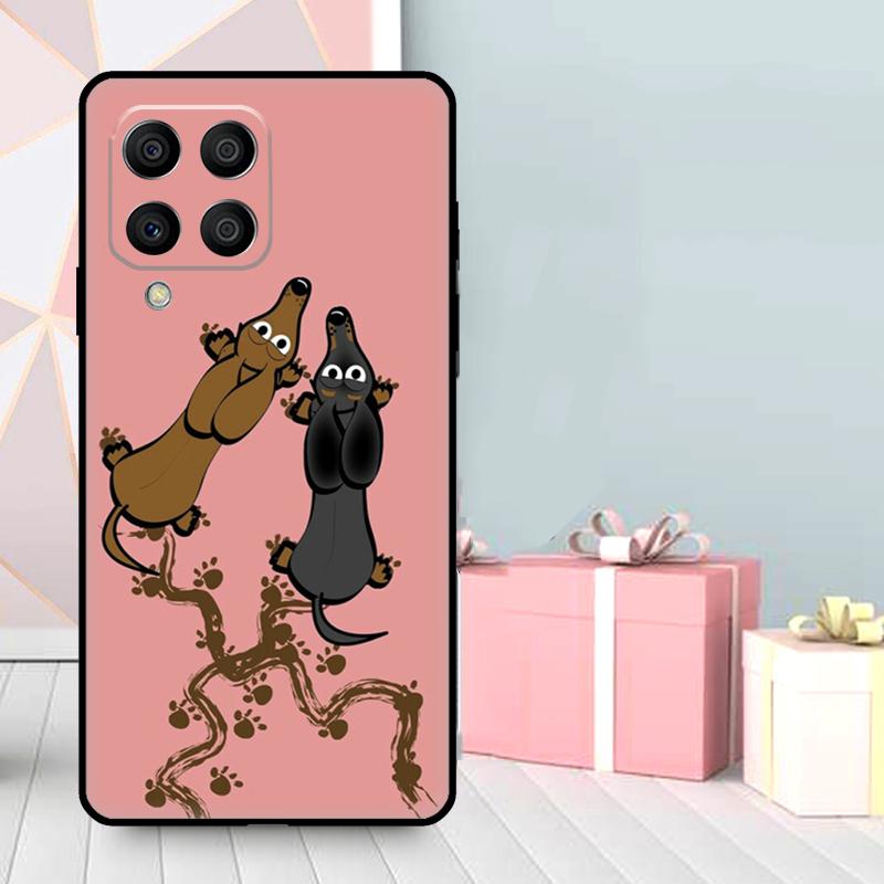 Cute Dachshunds Case For Samsung Galaxy M56 M52 M32 M53 M16 M11 M21 M31 M35 M12 M13 M14 M15 M36 M55 M34 M54