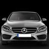 Car Sticker New 2025 For Mercedes Benz 1Pc Car Front Grille Star Logo Badge Mirror Bottom 3D ABS Logo for Mercedes-Benz W205 W17