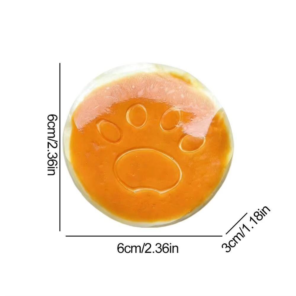 Simulated Food Cat Paw Squishy Toy Super Soft Sensory Cheesecake Silicone Squishy Kids & Adults