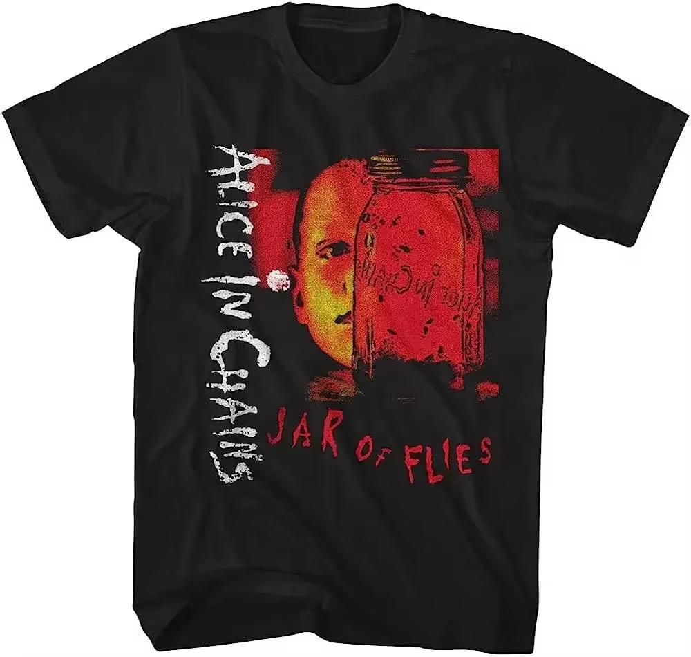 Классическая музыка 90-х Alice in Chains Black Dirt Album Футболка Мужская Женская Хлопковая Футболка с Коротким Рукавом Летние Винтажные Топы Одежда