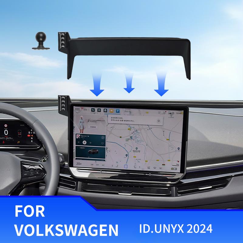 For Volkswagen ID.UNYX 2024 Screen Fixed Base Car Phone Holder Special Fixed Base Wireless Charging Stand Mobile Phone Mount