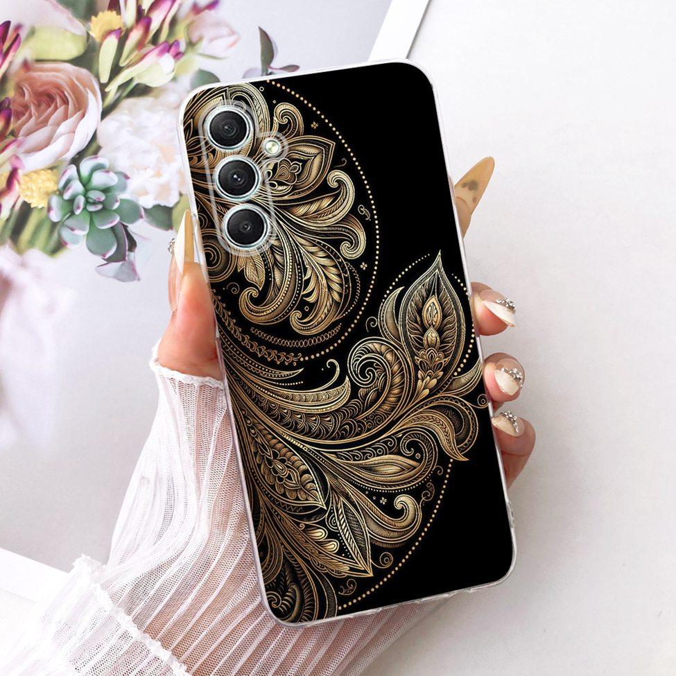 Clear For Samsung A35 5G Case Cute Cat Fashion Butterfly Funny Painted Cover For Samsung Galaxy A35 5G SM-A356E SM-A356B Casing