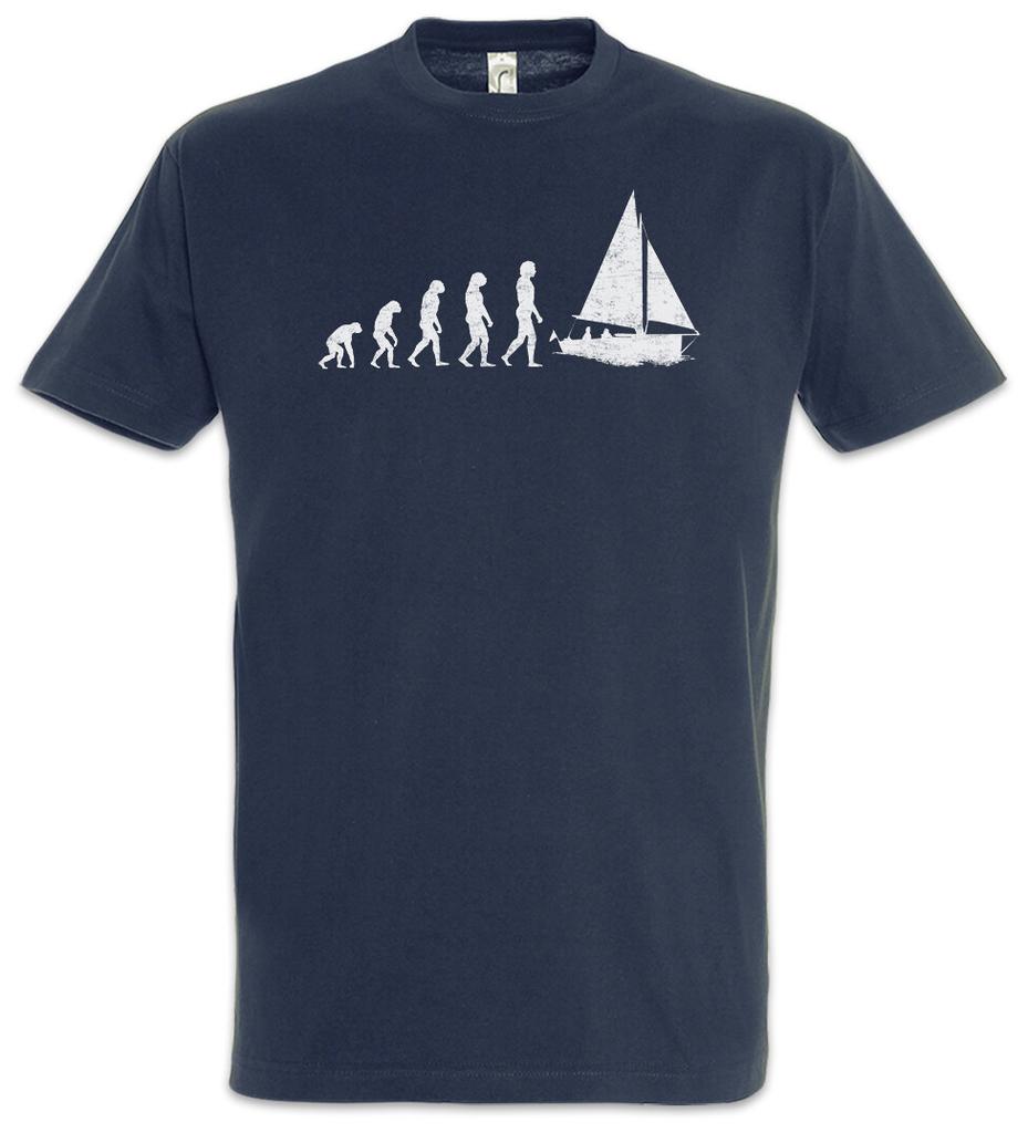 Sailing Evolution T Shirt Mens Womens Tees Top Sailor Sailboat Sail Fun Sports Sports Charles Darwin