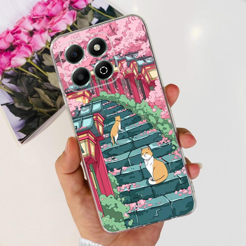 Чехол для Honor X6b JDY-LX1 JDY-LX2 Чехол Роскошный Мраморный Узор Мягкий Прозрачный Силиконовый Задняя Крышка Телефона Для Honor X6b 4G X 6B Fundas
