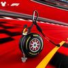 Чехол для наушников Mickey F1 Racing из ПУ-кожи с брелоком, премиальная унисекс портативная сумка для хранения, подарок на день рождения для AirPods